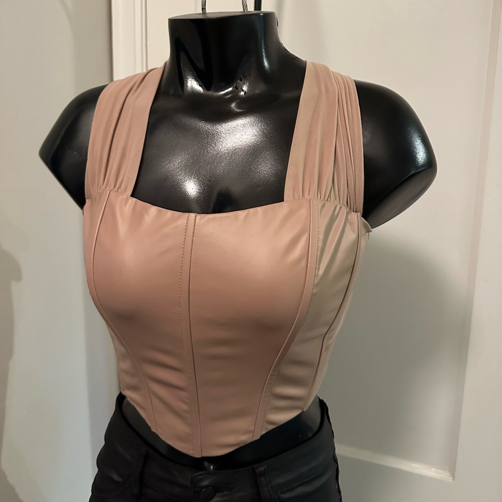Leather Crop Top